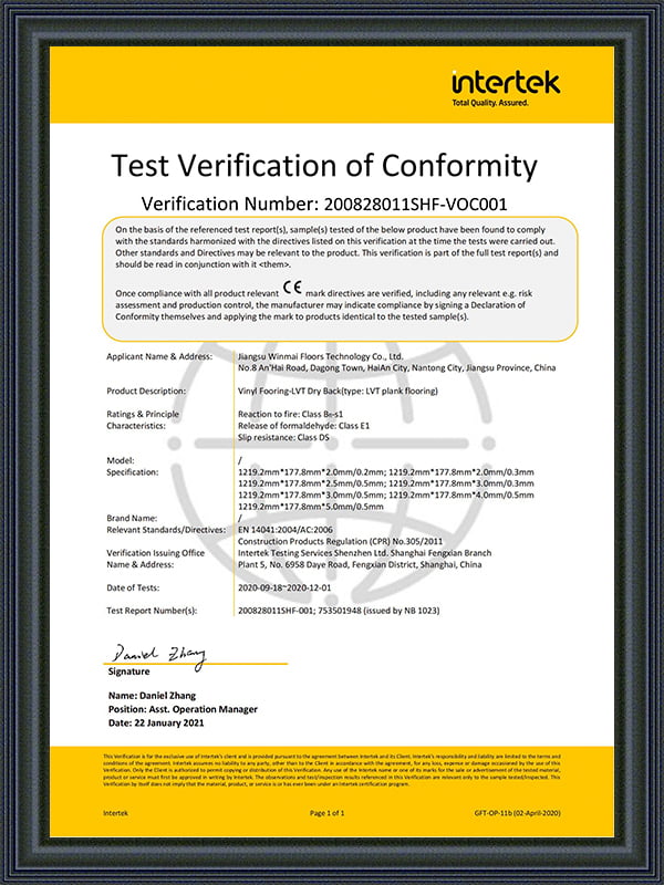 JiangSu Winmai Floors Technology Co,.Ltd.